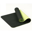 6Mm Tpe Two-Color Non-Slip Yoga Mat Sports Mat 183x61Cm Gym Home Fitness Ta S4B9