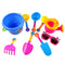 9x Sand Toys Bucket Shovel Rake Watering Can Sunglasses Tools Beach Toys