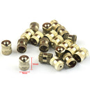 20pcs Copper Car Tire Valve Stem Caps Auto Tyre Valve Dust Proof Air Caps