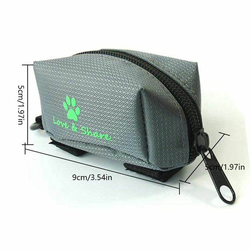 Poop Bag Dispenser, Dog Poop Bag Holder Leash Attachment - Walking, Running