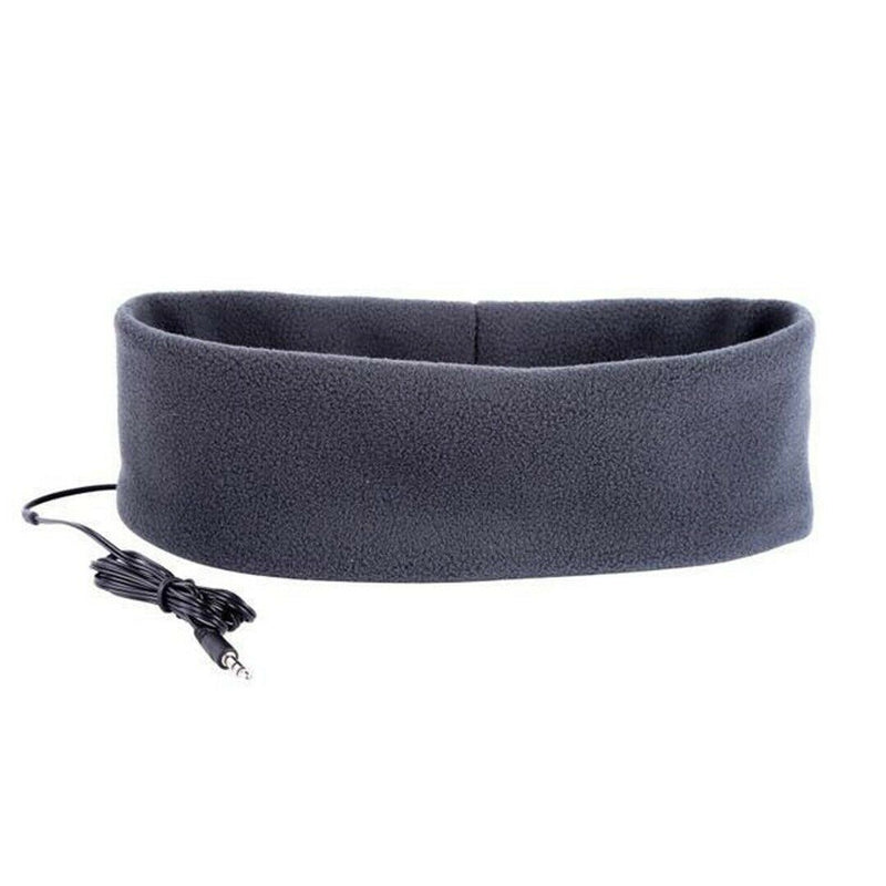 Wired  Headphone Soft Sleep Noise Cancelling Sport Headband Music Headset bs