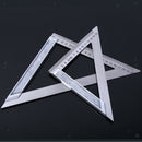 2Pieces 150mm 200mm length Triangle Ruler 90 Degree Square Stainless Steel