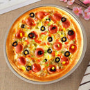 Carbon Steel Round Shape Pizza Baking Pan Tray Non-Stick Pie Plate Bakeware