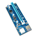 USB 3.0 PCI-E Express 1x  Extender Riser Card Adapter 6PIN Power Cable 30CM