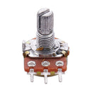 1M Ohm Single Linear Taper 3 Pins Rotary Potentiometers Pots 5 Pcs W6T6