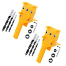 16pcs Handheld Self Centering Dowelling Jig Woodworking Drilling Locator