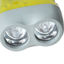 Torch Flashlight Dynamo 2 White LEDs For Camping J1Q4