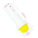20pcs New T5 Car COB White LED Lamp Car Dashboard Door Reading Gauge Light Bulb