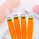 Cute Flat Head Carrot Gel Ink Pen Signature Escolar Office School Papelaria N0P2