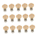 30pcs Round Holes Wooden Dummy Pacifier Clip for Infant Baby Natural Color