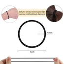 120pcs Elastic Rubber Band Black Women Hair Rope Ties Kids Ponytail Holder  A