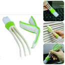 Double Heads Cleaning Brush Car Air Conditioning Vent Outlet Window Dust Cl W1S9