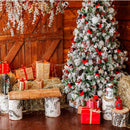 Christmas Backdrop Cloth Pine Tree Home Decor Photo Studio Fabric (Y-2138) A