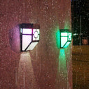 2LED Solar Fence Wall Lamp Waterproof IP65 Motion Sensor Garden Decor Light