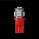 40PCS Super Red T10 Wedge 5-SMD 5050 LED Light bulbs W5W 2825 158 192 168 194