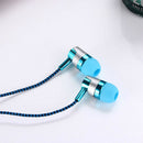 H-169 3.5mm MP3 MP4 Wiring Subwoofer Braided Cord, Universal Music Headphon B8N9