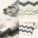 Baby Knitted Blanket Toddler Rhomboids Wave For Knitting Children's Blanket Boys