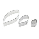 3pcs/set Metal Cookie Cutters Biscuit Mold Leaves Fondant Cake Mould