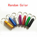 Aluminum Pill Box Case Bottle Cache Drug Holder Keychain Container Waterproof