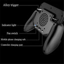 Gaming Grip With Portable Charger Cooling Fan,For Pubg Mobile Controller L1
