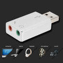 CableDeconn 5.1 Channel USB to 3.5mm Jack Audio External Sound Card Adapter