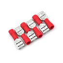 20Pcs 6.3mm Insulated Female Spade Terminal Crimp Wire Connector 22-18AWG Red Z