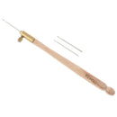 Wooden Handle Crochet Hook With 3 Needles French Crochet Embroidery Bead- OZ