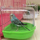 Clean Parrot Bird Bathtub Box Bird Bath Shower Standing Wash New Cage Box P1O0