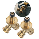 2pcs Propane Y Splitter Adater ,Cylinder Bottle Solid Brass T Adapter Connector
