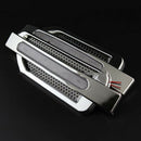 1 Pair Chrome Car Bonnet Air Intake Flow Side Fender Vent Hood Scoop Door Cover