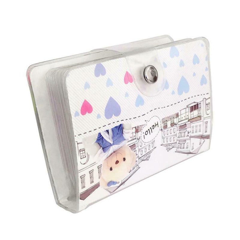Multi-card Cartoon PVC Purse Men Women Credit Card Holder Coin Clip Wallet