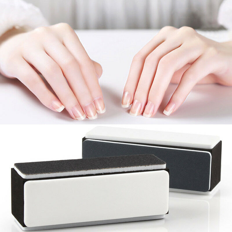 4Way Nailrt Buffer Shiner Buffing Block Sanding Files UVGel Manicure Kit Ne H9Y9
