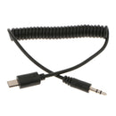 Remote Connect Cord 3.5mm-S2 Spring Coiled Cable for Sony HX50/ HX50V/ HX60/