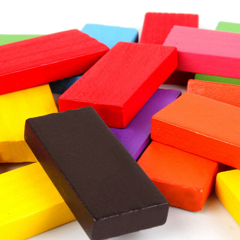 120x Entertainment Large Domino Children Early Education Wooden EducationalSEAU