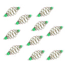 10pcs Metal Fishing Feeders Bait Thrower 5.5x2.2 cm/2.2x0.9 inch