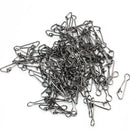 100Pcs Safety Lock Snaps Connectors 15mm Length Fish Fishing Tackle Accessory