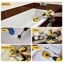 4Pcs 2.5-4'' Electric Drill Brush Tub Cleaner Grout Scrubber Cleaning Combo Tool