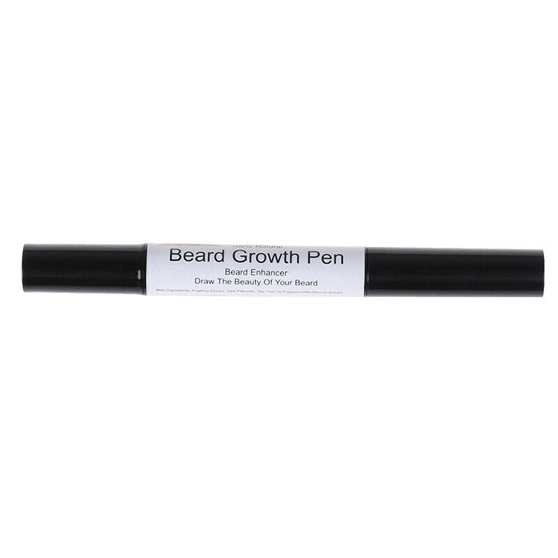 1XNatrual Beard Growth Pen Facial Hair Mustache Sideburns Eyebrow Enhancer Cr BX