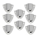 8x Stainless Steel Midget Clam Shell Wire Cable Vent Covers For Boat Yacht
