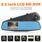 3.5 inch 1080P Car DVR Set Rear View Mirror 100 Degree Dash Camera (w/o TF Card)