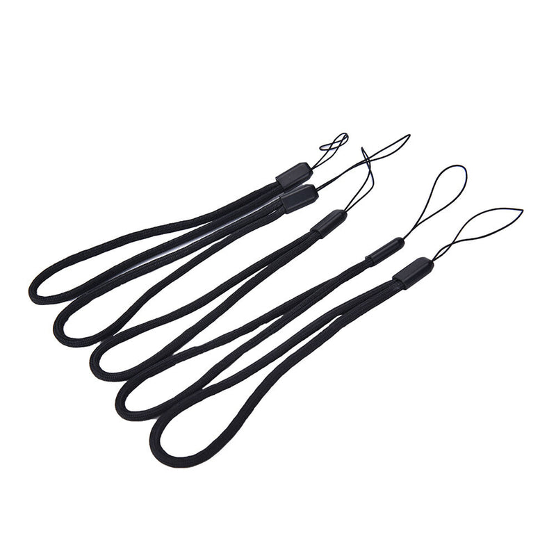 5x Black Nylon Wrist Strap Lanyard for Camera Cell Phone iPod USB mp3 mp4 ME
