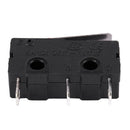 20Pcs AC 125V 250V 5A SPDT 3-Pin Momentary Plastic Micro Limit Switch Black
