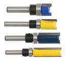 Pack of 2 Mortise Flush Trim Template Router Bit - 1/4 Shank, 25mm and 11.9mm