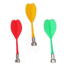 3pcs Darts Magnetic Darts Game Plastic Red + Green + Yellow E8I8