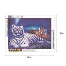 5D DIY Full Drill Diamond Painting Cross Stitch Embroidery Kit (Tiger04)