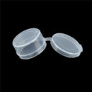 10x Round Plastic Storage Box Transparent Small Tablet & Capsule Packing Case MO