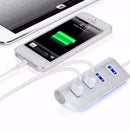 4-Port USB 2.0 Multi HUB Splitter Aluminum Adapter High Speed For PC M4W3 D F8Y0