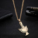 Stainless Steel bird Urn Pendant Cremation Ashes Memory NecklaceBX