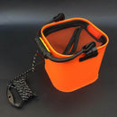 20 CM EVA Water Bucket with Rope Collapsible Bucket for Camping/Fishing (BluE8M3