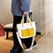 Women Handbags Canvas Shoulder Messenger Crossbody Bag Casual Tote (Yellow)